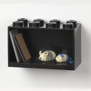 LEGO Brick 8 hanging shelf black
