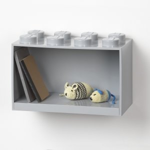 LEGO Brick 8 hanging shelf gray