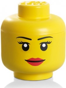 LEGO storage head (mini) - girl