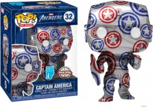Funko POP: Marvel Patriotic Age - Captain America (Avengers, Stark Tech Suit) (Artist Series) with Pop Protector (32)