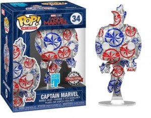 Funko POP: Marvel Patriotic Age - Captain Marvel with Pop Protector (34)