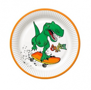 Plates Dino T-Rex 8 pcs