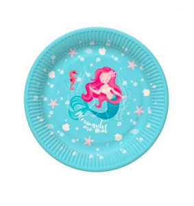Mermaid plates 8 pcs