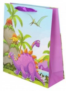 Dárková papírová taška Dino 26x32x10 cm