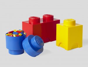 LEGO úložné boxy Multi-Pack 3 ks - červená, žlutá, modrá