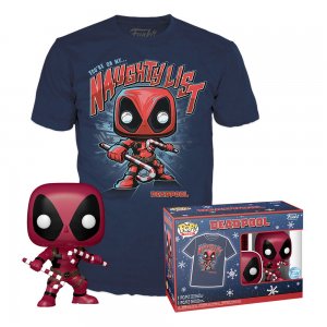 Funko POP! Marvel Deadpool Christmas & T-Shirt size L 400