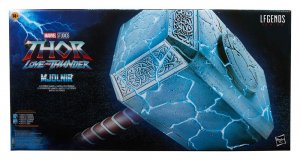 Thor: Love and Thunder Marvel Legends 1/1 Mighty Thor Mjolnir Premium Electronic Roleplay Hammer 49 cm
