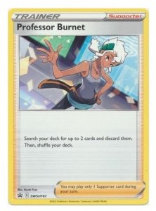 Pokémon card Trainer Professor Burnet SWSH167