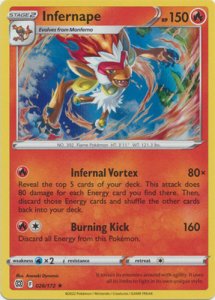 Pokémon card Infernape Holo  026/172