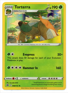 Pokémon card Torterra 008/172