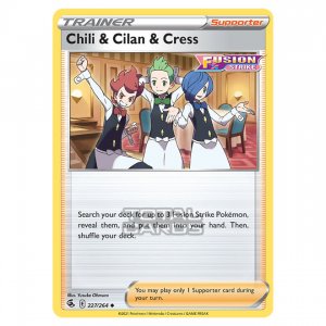 Pokémon karta Chili & Cilan & Cress 227/264 - Fusion Strike
