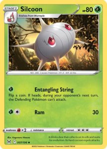 Pokémon card Silcoon 007/196 - Lost Origin