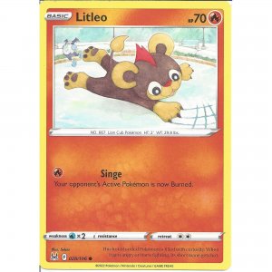 Pokémon card Litleo 028/196 - Lost Origin