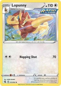 Pokémon karta Lopunny 213/264 - Fusion Strike