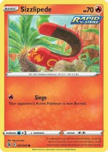 Pokémon card Sizzlipede 047/264 - Fusion Strike