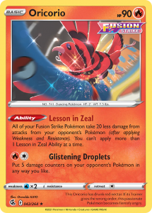 Pokémon card Oricorio 042/264 - Fusion Strike