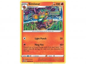 Pokémon card Simisear 038/264 - Fusion Strike