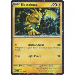 Pokémon card Electabuzz 125/165 Holo - Scarlet & Violet 151