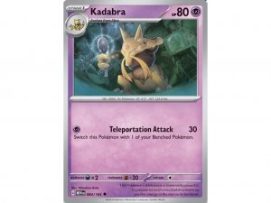 Pokémon card Kadabra 064/165 Holo - Scarlet & Violet 151