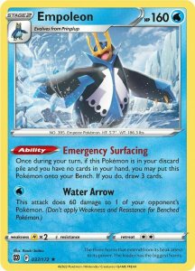 Pokémon card Empoleon 037/172 Holo - Brilliant Stars