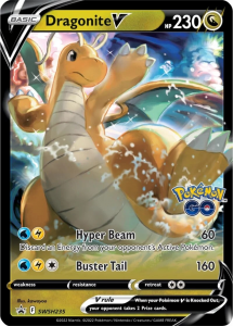 Pokémon card Dragonite V SWSH235 Holo - Pokémon Go