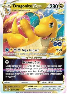 Pokémon card Dragonite VSTAR SWSH236 - Pokémon Go