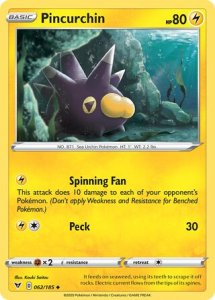 Pokémon card Pincurchin 062/185 - Vivid Voltage