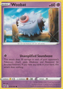 Pokémon card Woobat 073/185 - Vivid Voltage