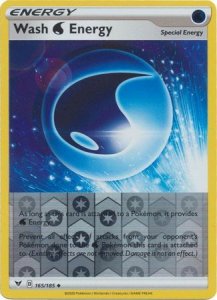 Pokémon card Wash Water Energy 165/185 Reverse Holo - Vivid Voltage