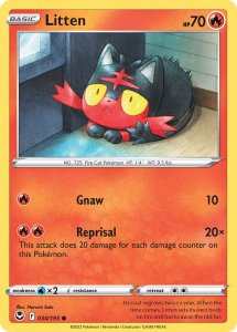 Pokémon card Litten 030/195 - Silver Tempest