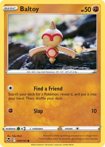 Pokémon card Baltoy 093/195 - Silver Tempest