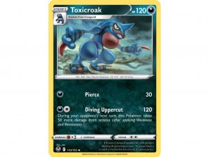 Pokémon card Toxicroak 110/195 - Silver Tempest