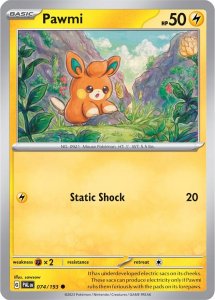 Pokémon card Pawmi 074/193 - Paldea Evolved