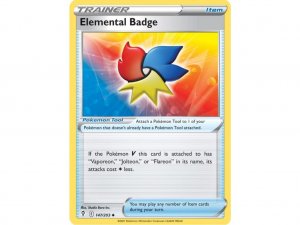 Pokémon card Elemental Badge 147/203 - Evolving Skies