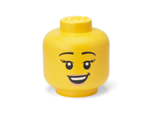 LEGO® úložná hlava velikost S šťastná dívka