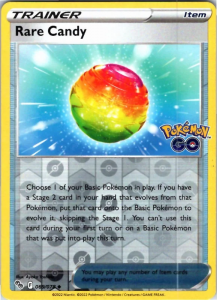 Pokémon card Rare Candy 069/078 Reverse Holo - Pokémon Go
