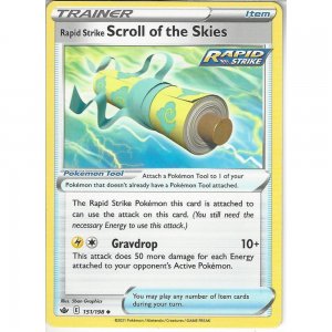 Pokémon karta Rapid Strike Scroll of the Skies 151/198