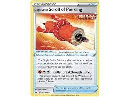 Pokémon karta Single Strike Scroll of Piercing 154/198