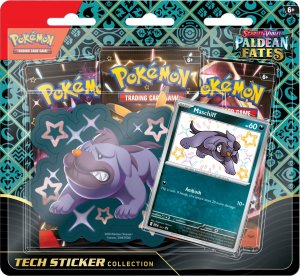 Pokémon TCG Paldean Fates Tech Sticker Collection Maschiff