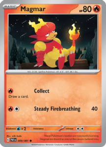 Pokémon card Magmar 009/091 - Paldean Fates