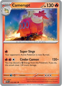 Pokémon card Camerupt 012/091 - Paldean Fates