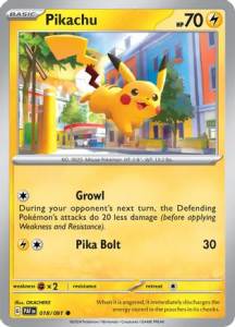 Pokémon card Pikachu 018/091 - Paldean Fates