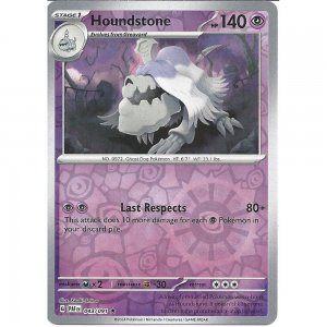 Pokémon card Houndstone 043/091 Reverse Holo - Paldean Fates