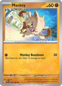 Pokémon card Mankey 045/091 - Paldean Fates