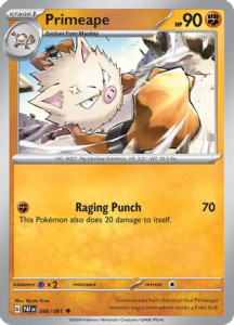 Pokémon card Primeape 046/091 - Paldean Fates