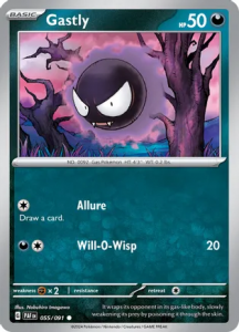 Pokémon card Gastly 055/091 - Paldean Fates