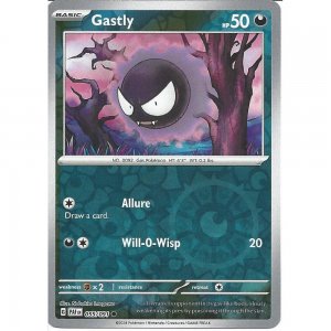 Pokémon card Gastly 055/091 Reverse Holo - Paldean Fates