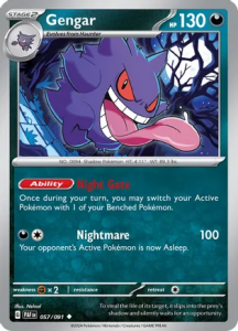 Pokémon card Gengar 057/091 - Paldean Fates