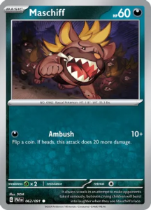 Pokémon card Maschiff 062/091 - Paldean Fates
