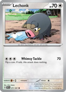 Pokémon card Lechonk 071/091 - Paldean Fates